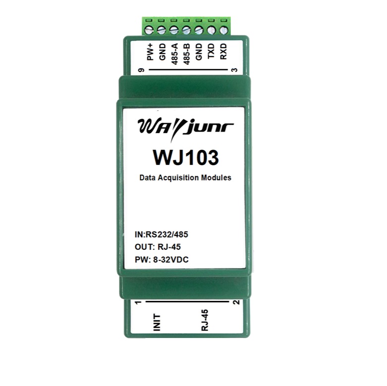 Modbus RTU轉(zhuǎn)Modbus TCP模塊，RS232/485轉(zhuǎn)Modbus TCP網(wǎng)絡(luò)模塊，WJ103